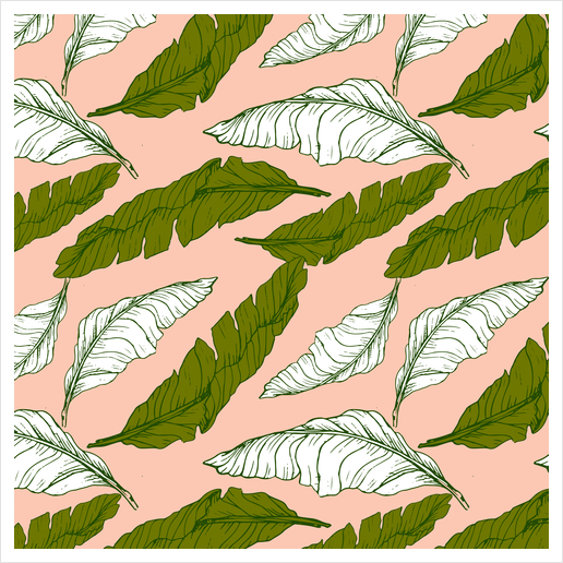 Pattern leaf leaf Art Print by mmartabc