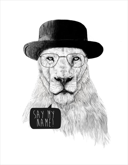 Say my name Art Print by Balazs Solti