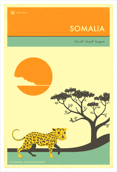 VISIT SOMALIA Art Print by Jazzberry Blue