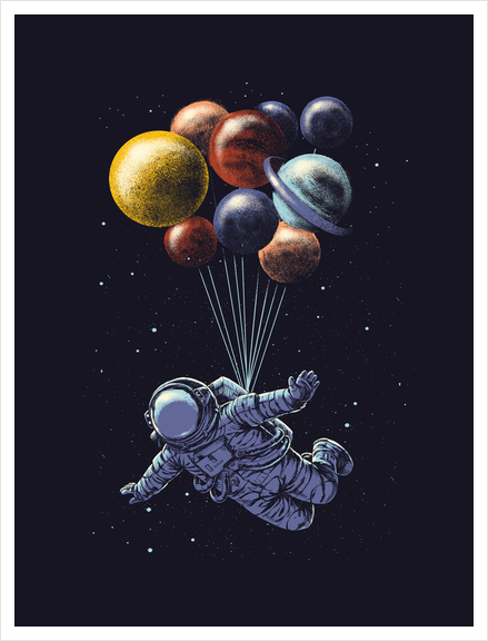 Space travel Art Print by carbine