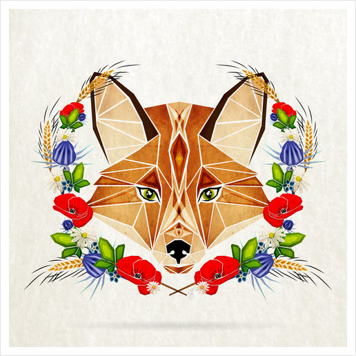 spring fox Art Print by Manoou
