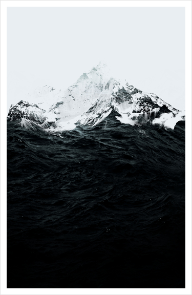 Those waves were like mountains Art Print by Robert Farkas