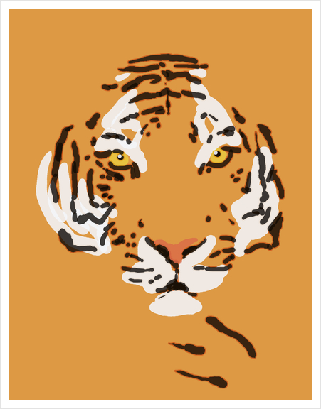 Tiger Art Print by Nicole De Rueda
