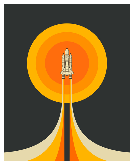 UPWARD Art Print by Jazzberry Blue