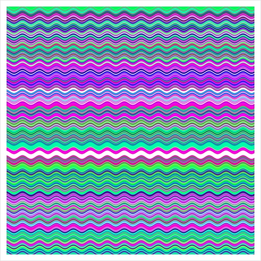 Wavy Pattern Art Print by Divotomezove