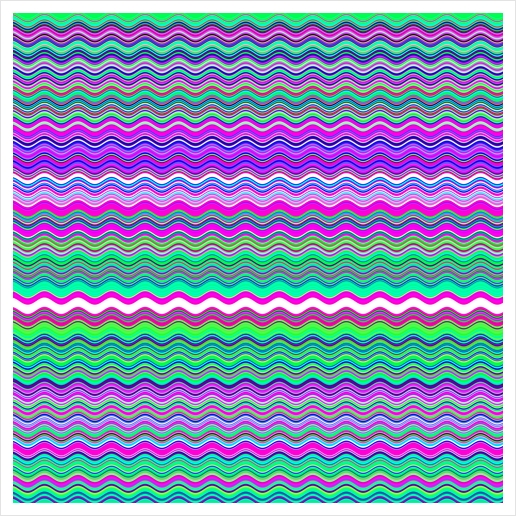 Wavy Pattern Art Print by Divotomezove