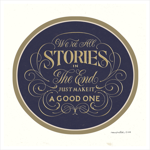 We're All Stories  Art Print by noviajonatan