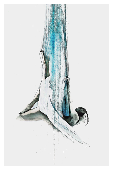 Web - Aerial Dancer Art Print by Galen Valle