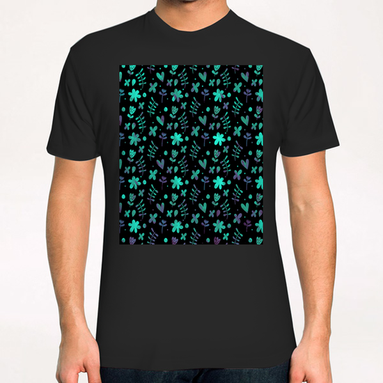 LOVELY FLORAL PATTERN X 0.10 T-Shirt by Amir Faysal
