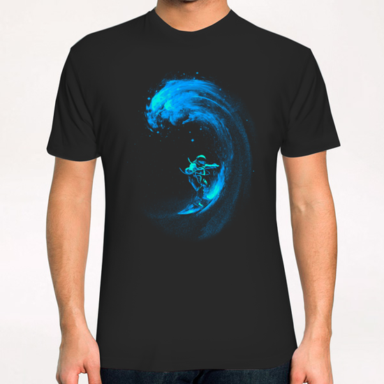 Space Surfing T-Shirt by Nicebleed
