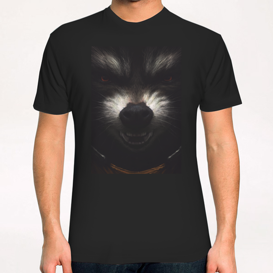 Rocket Raccoon T-Shirt by yurishwedoff