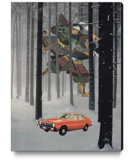 Dreaming in The Red Car Canvas Print by Lerson