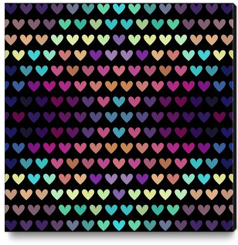 Cute Hearts #4 Canvas Print by Amir Faysal