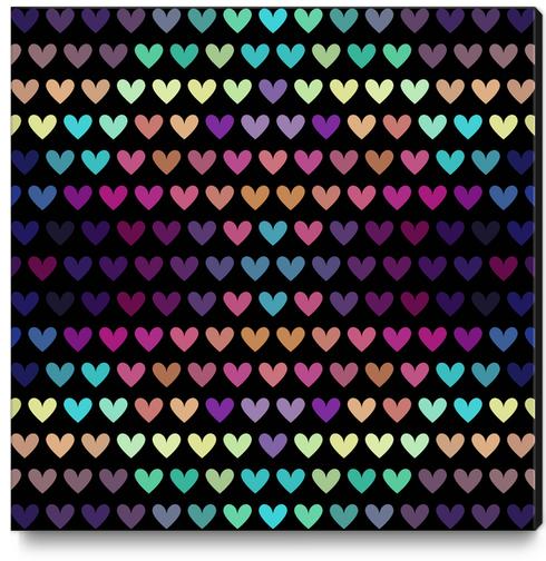 Cute Hearts #4 Canvas Print by Amir Faysal