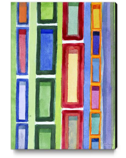 Narrow Frames in Vertical Rows Pattern Canvas Print by Heidi Capitaine