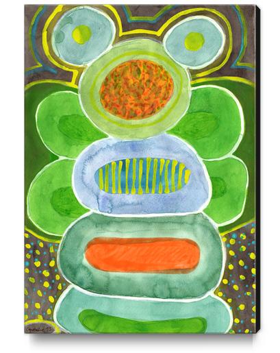 The filled Caterpillar  Canvas Print by Heidi Capitaine