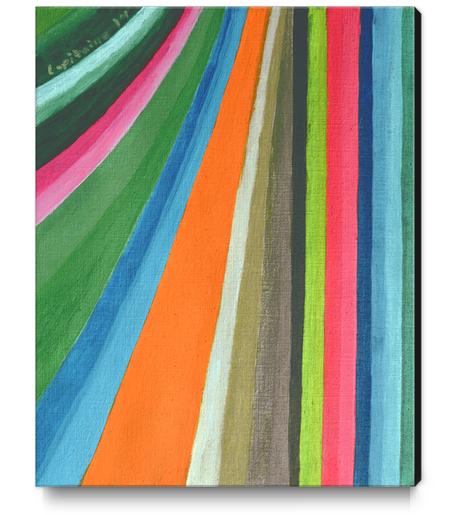 . Transforming Vertical Stripes  Canvas Print by Heidi Capitaine
