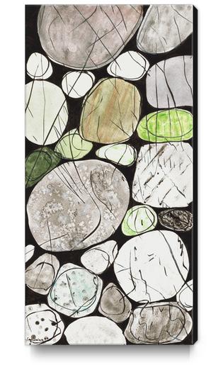 Classical Stones Pattern in High Format Canvas Print by Heidi Capitaine