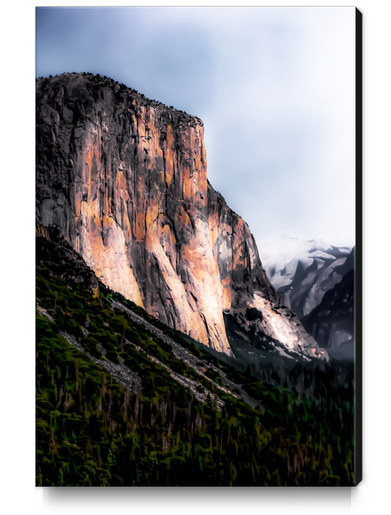 mountain view with blue sky at Yosemite national park, California, USA Canvas Print by Timmy333