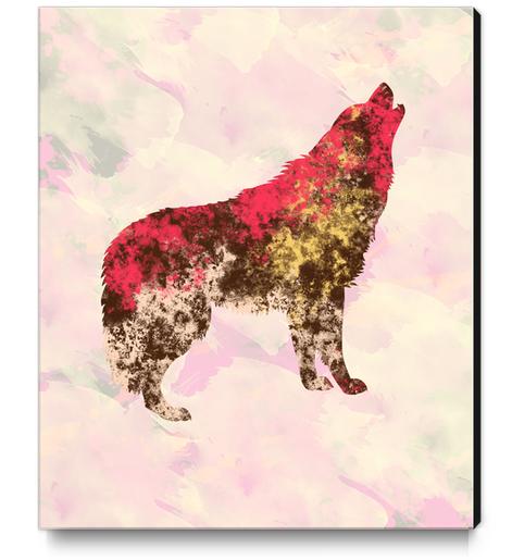Abstract Wolf Canvas Print by Amir Faysal