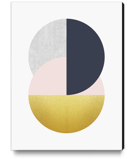 Golden and geometric art Canvas Print by Vitor Costa