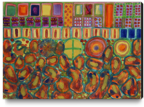 Decorated and illuminated House  Canvas Print by Heidi Capitaine