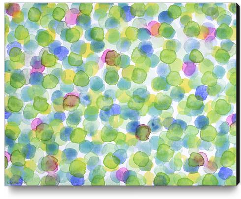 Dotted Summer Pattern Canvas Print by Heidi Capitaine