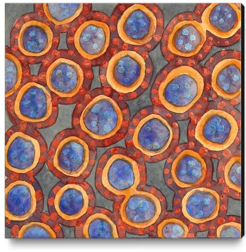 Shining Dotted Circles Pattern Canvas Print by Heidi Capitaine