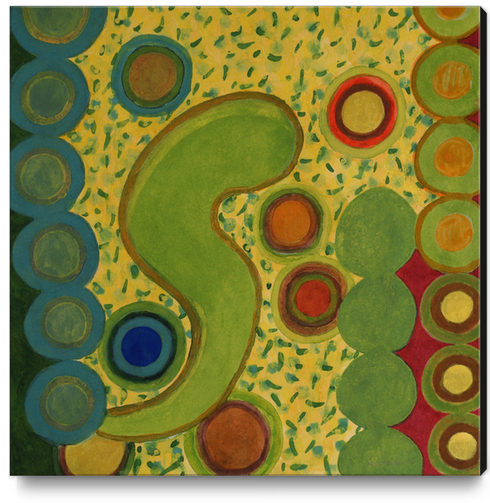 Grouping Circles Canvas Print by Heidi Capitaine