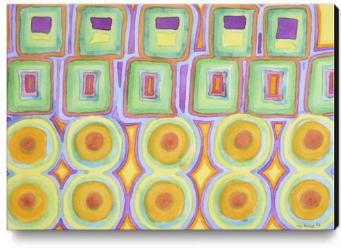 Double Rows over Double Rows  Canvas Print by Heidi Capitaine
