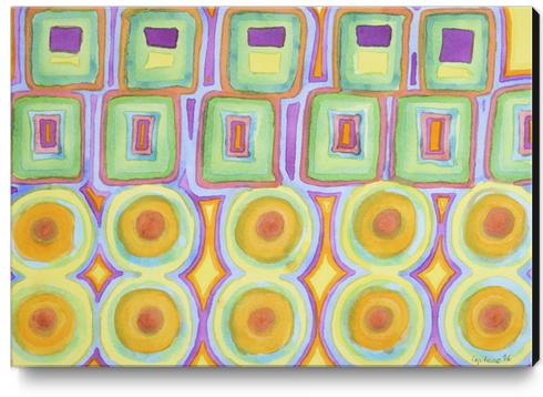 Double Rows over Double Rows  Canvas Print by Heidi Capitaine