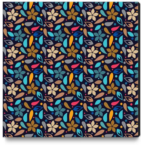 LOVELY FLORAL PATTERN X 0.1 Canvas Print by Amir Faysal