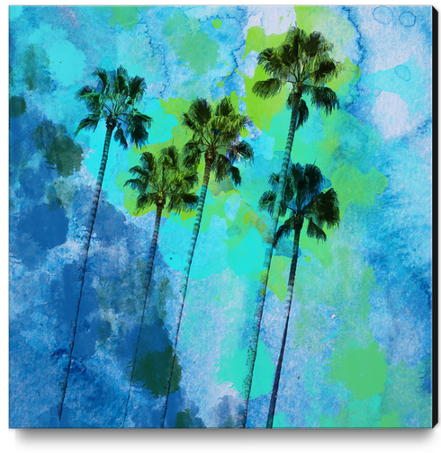 Palm trees on the beach  Canvas Print by Irena Orlov
