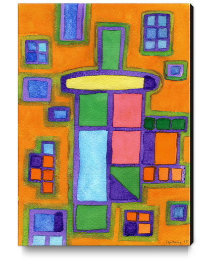 Colorful Windows  Canvas Print by Heidi Capitaine