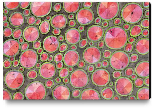 Big Red Circles Pattern  Canvas Print by Heidi Capitaine