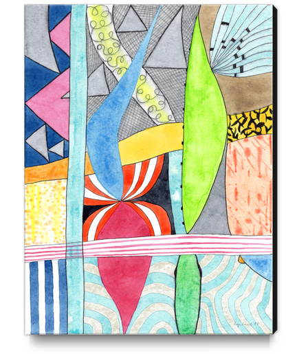 Wonderful Mixture of Geometric and Organic Shapes  Canvas Print by Heidi Capitaine