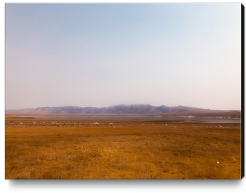 road trip with countryside view in California USA Canvas Print by Timmy333