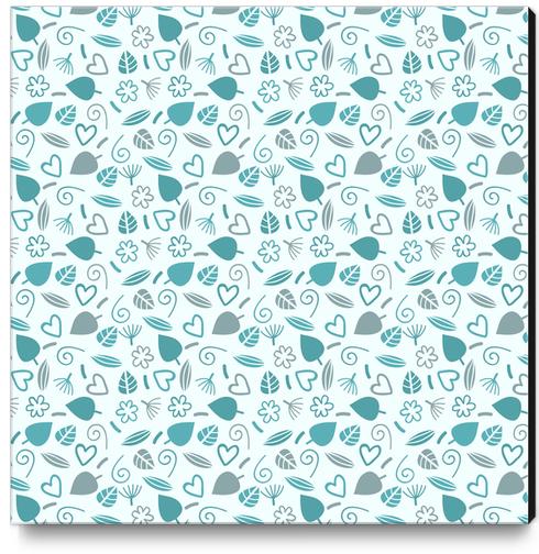 LOVELY FLORAL PATTERN X 0.14 Canvas Print by Amir Faysal