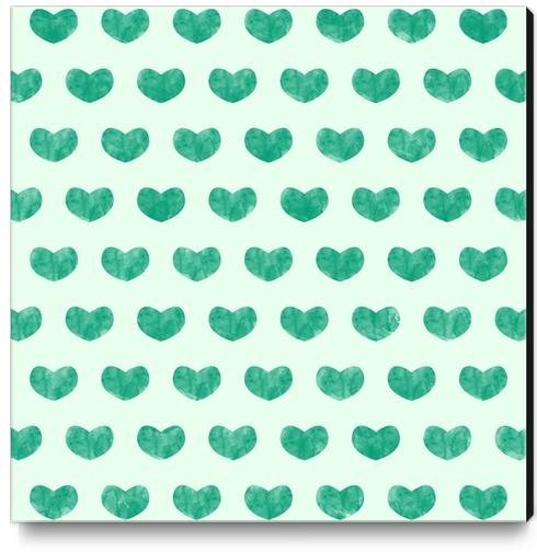 Cute Hearts X 0.3 Canvas Print by Amir Faysal