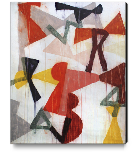 Composition 7 Canvas Print by Jean-Noël Bachès