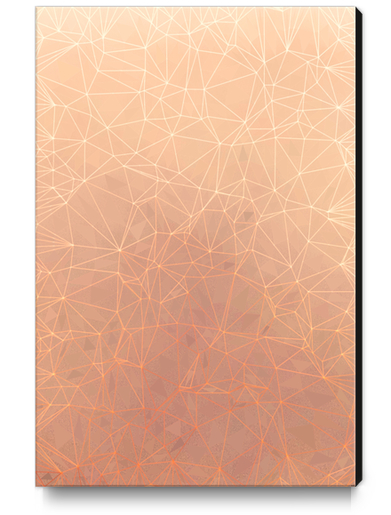 fractal geometric line pattern abstract art in brown Canvas Print by Timmy333