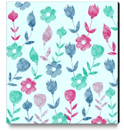 LOVELY FLORAL PATTERN X 0.5 Canvas Print by Amir Faysal