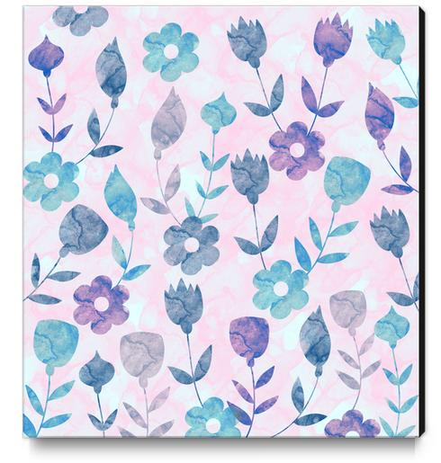 LOVELY FLORAL PATTERN X 0.18 Canvas Print by Amir Faysal