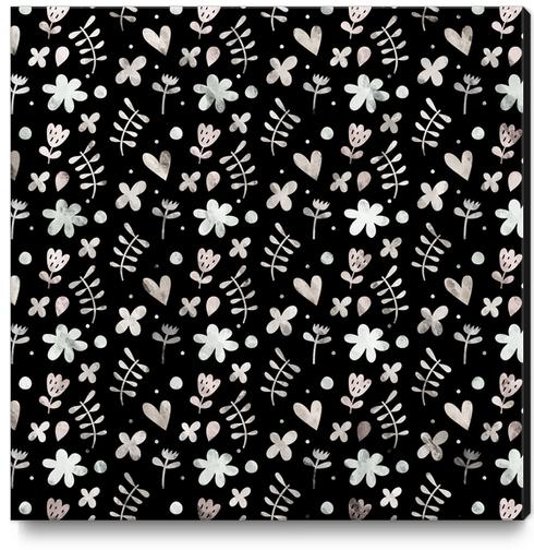 LOVELY FLORAL PATTERN X 0.15 Canvas Print by Amir Faysal
