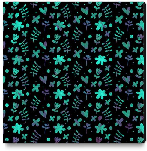 LOVELY FLORAL PATTERN X 0.10 Canvas Print by Amir Faysal