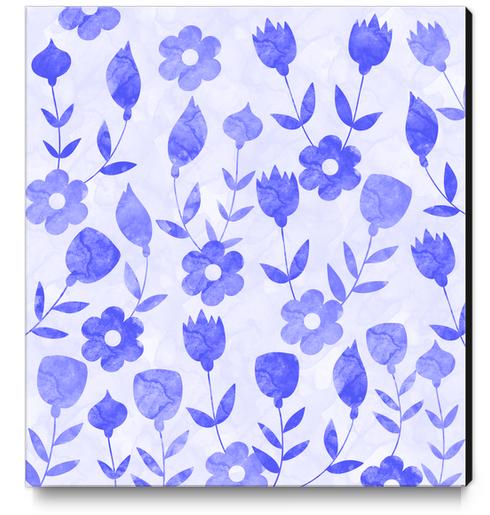 Watercolor Floral X 0.12 Canvas Print by Amir Faysal