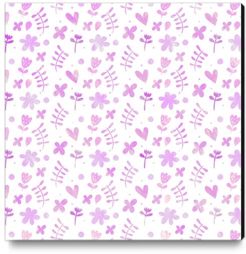 LOVELY FLORAL PATTERN X 0.7 Canvas Print by Amir Faysal