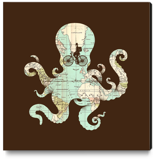 All Around the World Canvas Print by Enkel Dika