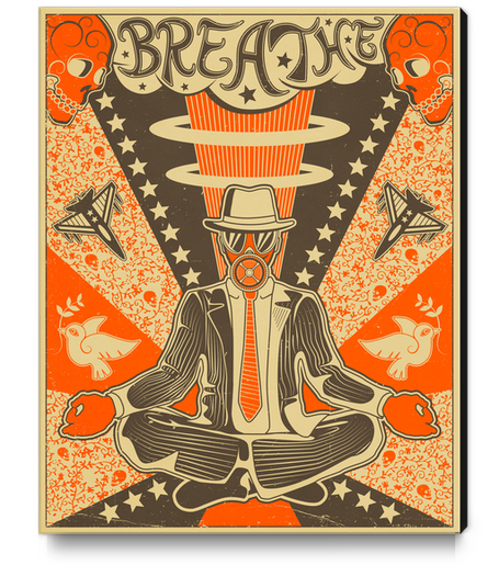 BREATHE Canvas Print by Jazzberry Blue