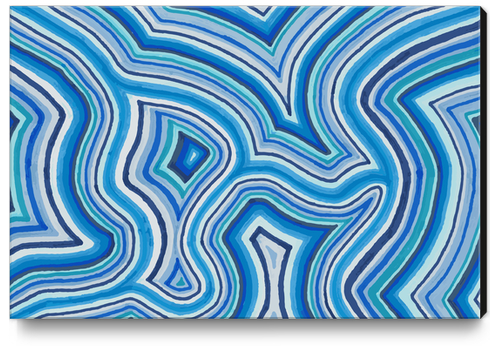 Blue Color Burst Canvas Print by ShinyJill